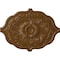 Ekena Millwork Pesaro Ceiling Medallion, Hand-Painted Smokey Topaz, 36"W x 26"H x 1 1/2"P CM36X26PESTF - alternate 1